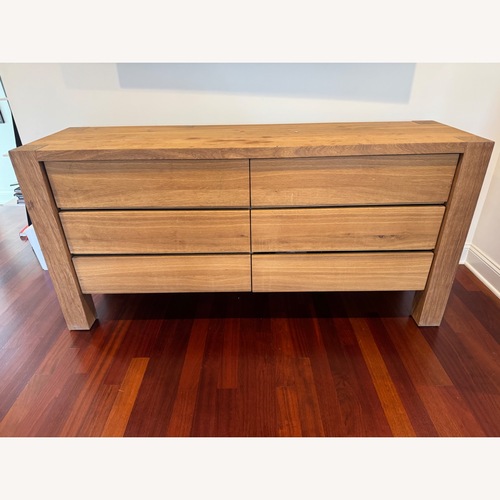 Used Crate & Barrel Big Sur Natural Wood Dresser for sale on AptDeco