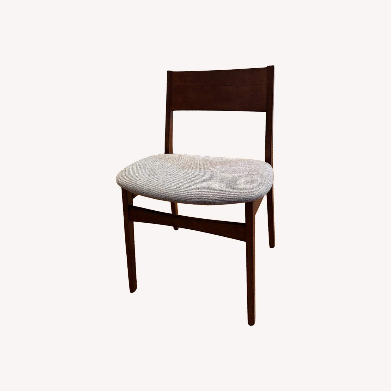 West Elm Baltimore Dark Brown Wood Dining Chairs - image-0