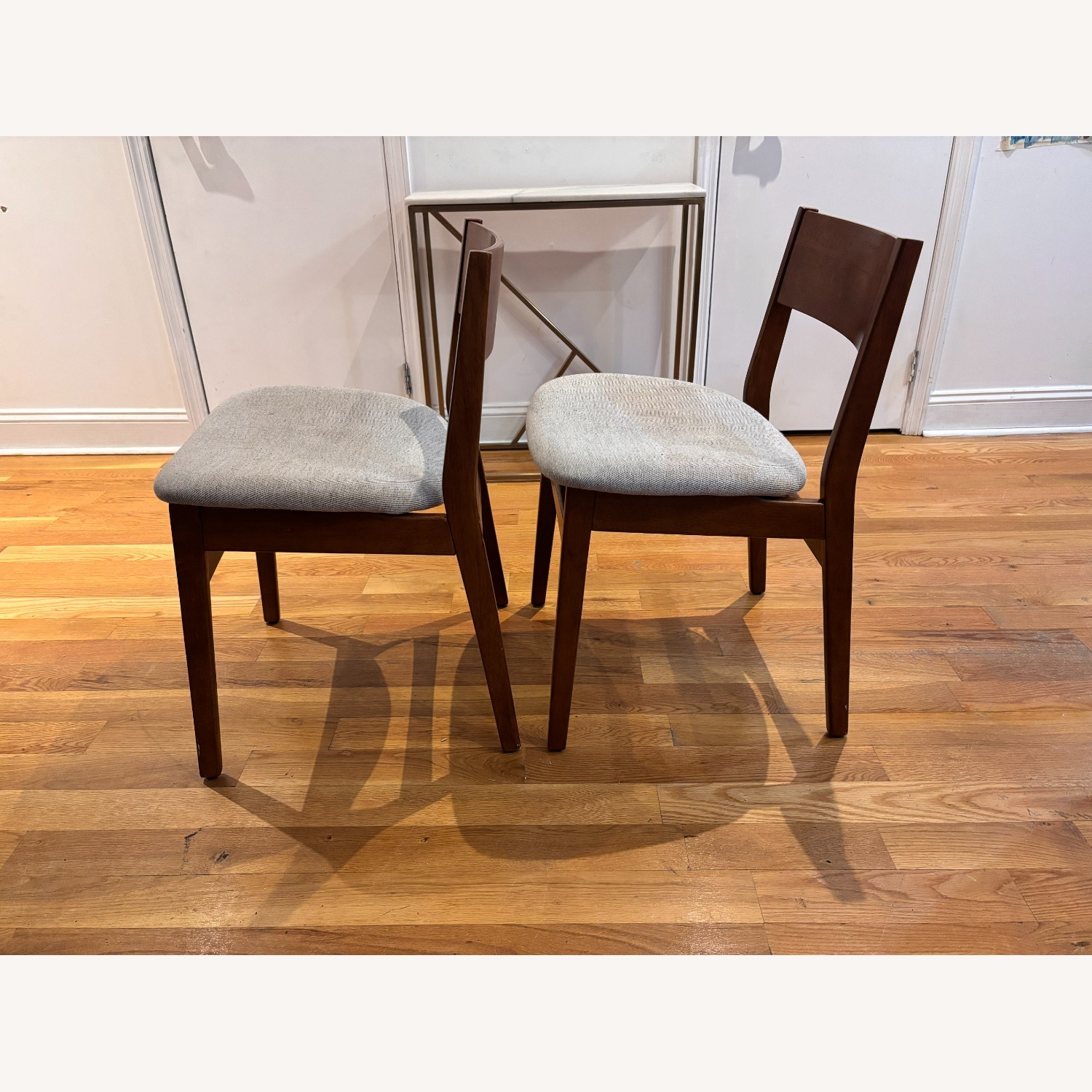 West Elm Baltimore Dark Brown Wood Dining Chairs - image-2