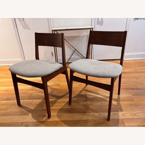 Used West Elm Baltimore Dark Brown Wood Dining Chairs for sale on AptDeco