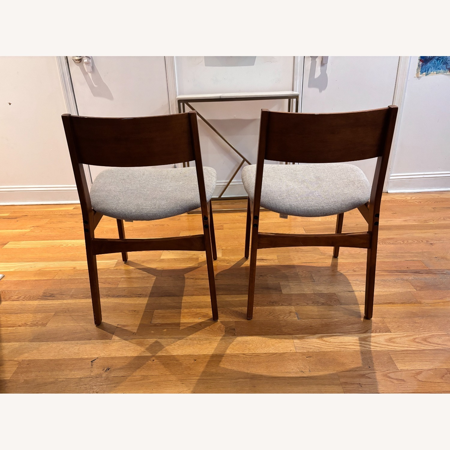 West Elm Baltimore Dark Brown Wood Dining Chairs - image-3