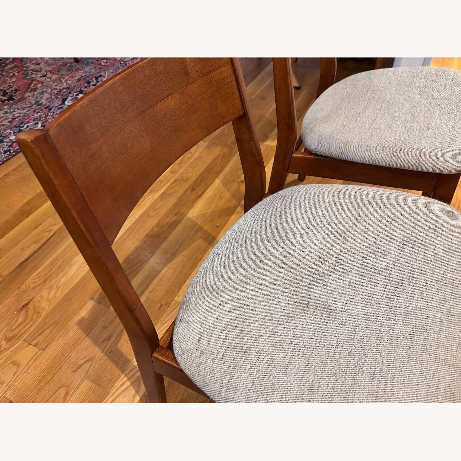 West Elm Baltimore Dark Brown Wood Dining Chairs - image-4