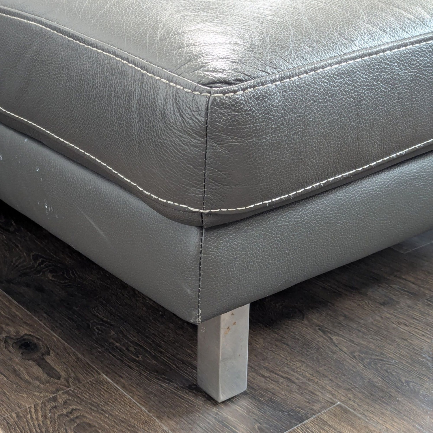 Modern Leather Sectional Sofa with Chaise Lounge	 - image-6