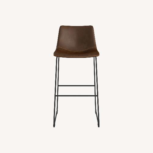 Used Nia Vegan Leather Counter Stools for sale on AptDeco