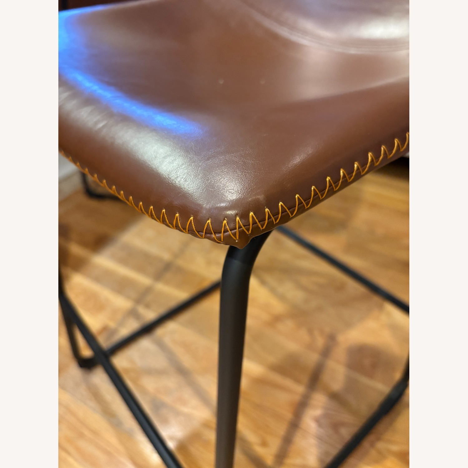 Nia Vegan Leather Counter Stools - image-2