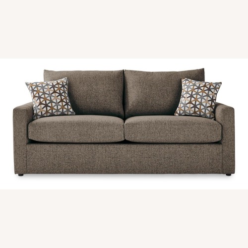 Used Cozy Brown Sleeper Sofa with Fold-Out Bed	 for sale on AptDeco