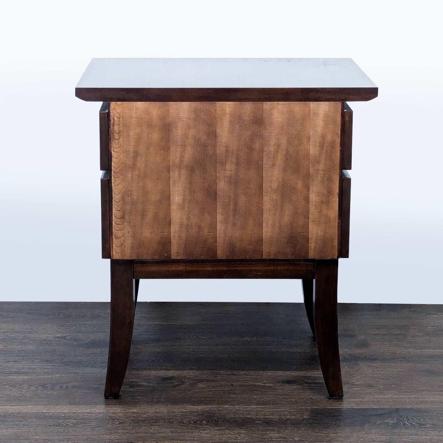 Two Drawer Wood Nightstand - image-3