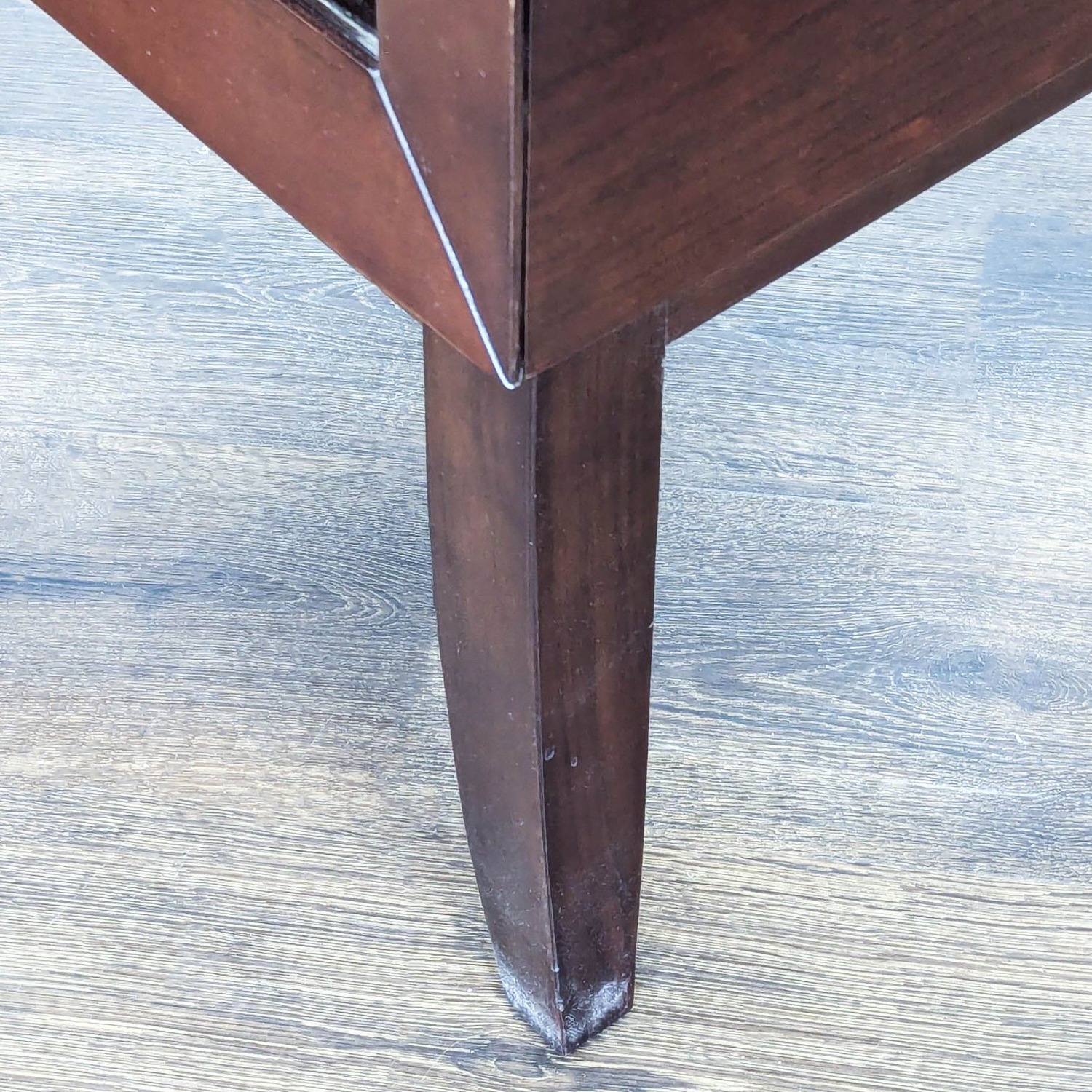 Two Drawer Wood Nightstand - image-6