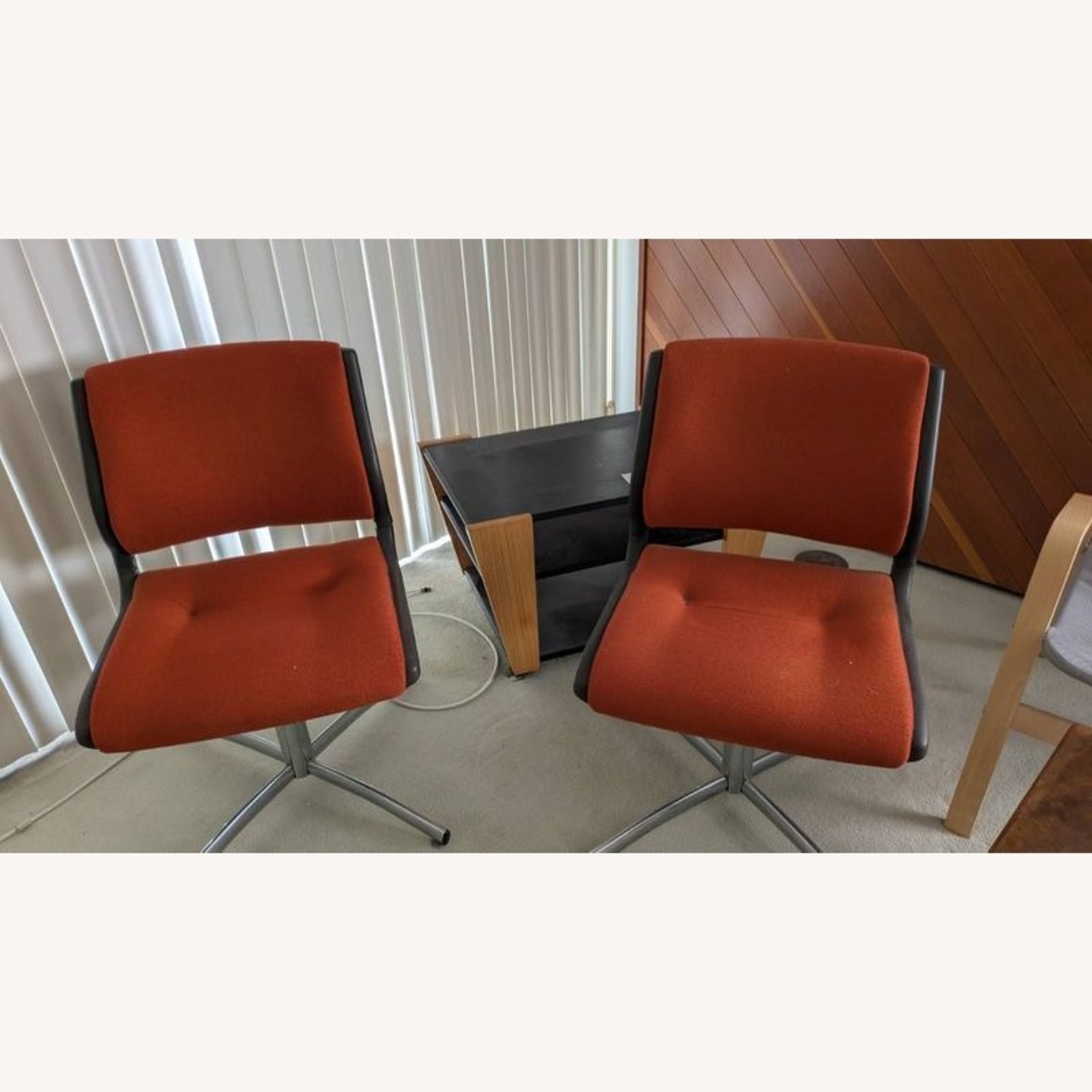 Vintage Steelcase Modern Orange Swivel Office Chair - image-6