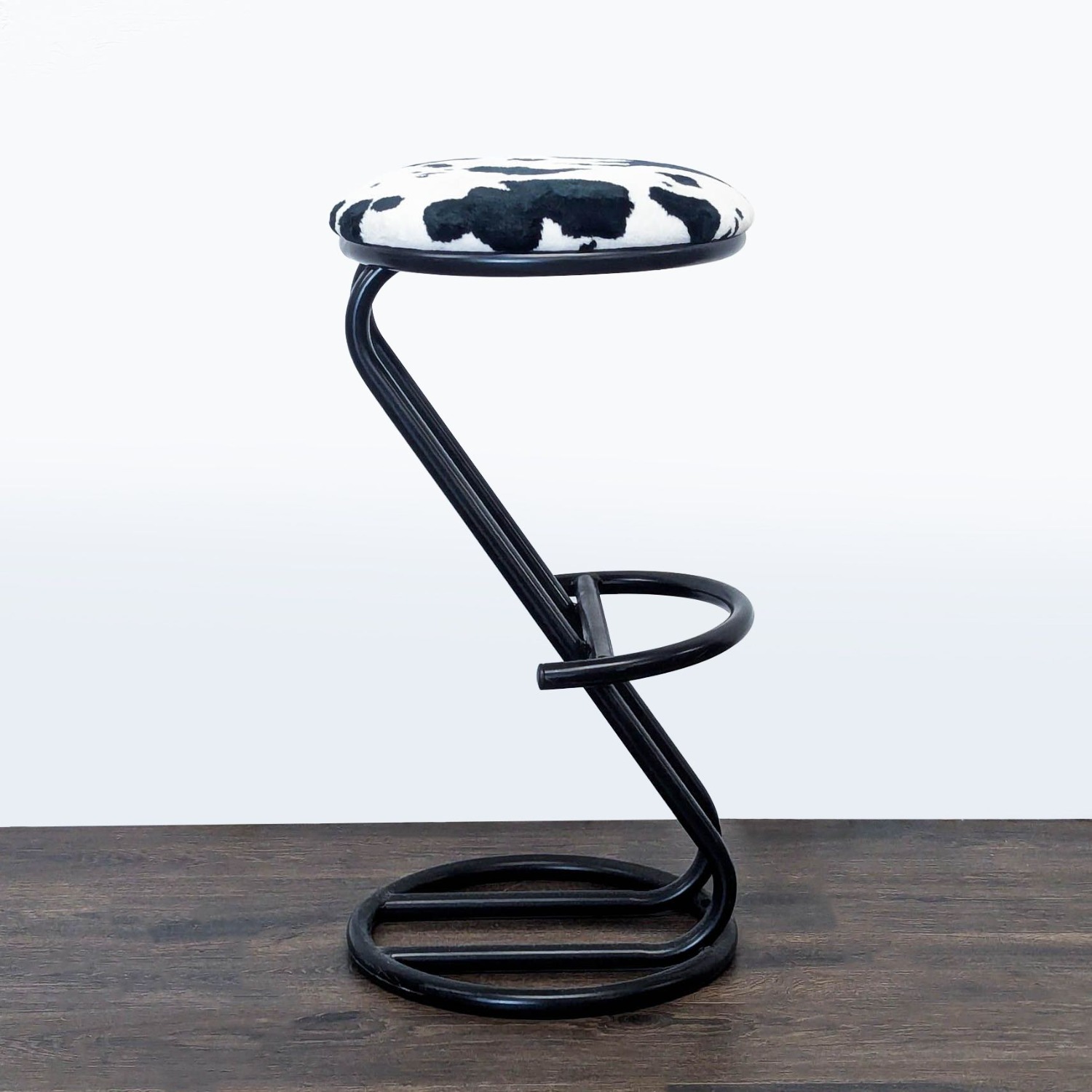 Ambiente Faux Cowhide Counter Stool - image-4