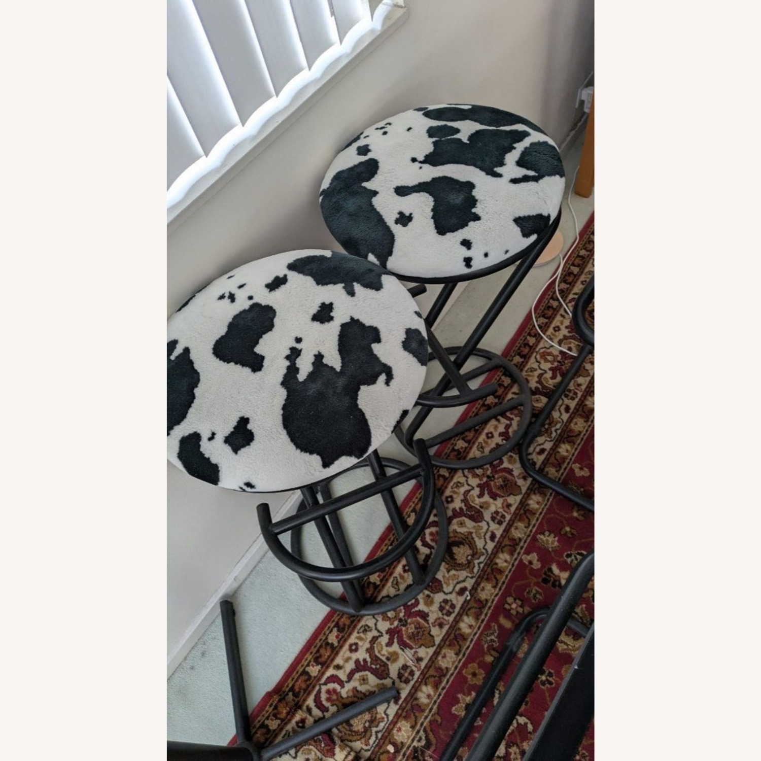 Ambiente Faux Cowhide Counter Stool - image-7