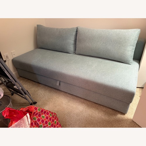 Used Spaze Pale Green Sleeper Sofa for sale on AptDeco