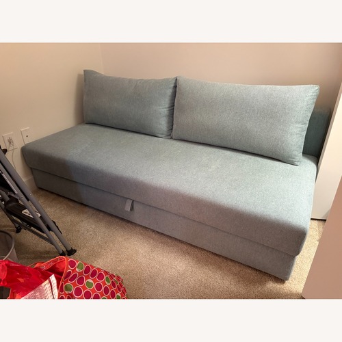 Used Spaze Pale Green Sleeper Sofa for sale on AptDeco