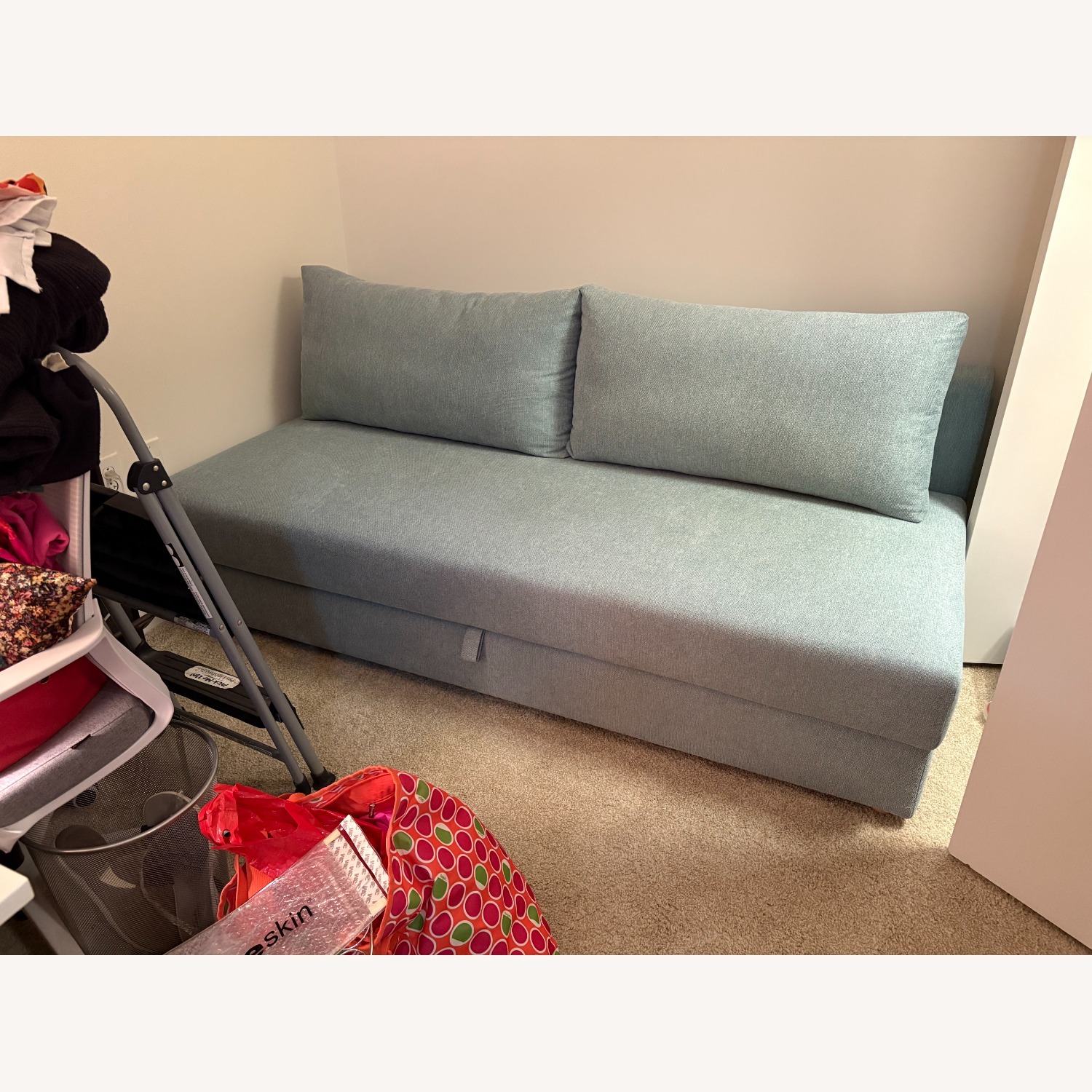 Spaze Pale Green Sleeper Sofa - image-2