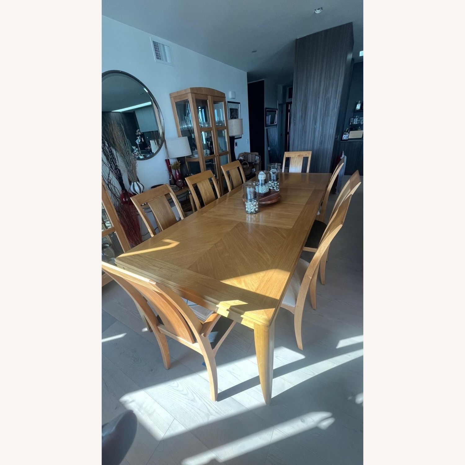 Ethan Allen 6-Piece Dining Set with Black Chairs - image-8