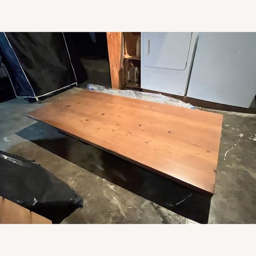 Used Urban Wood Goods Urban Loft Black and Brass Dining Table for sale on AptDeco