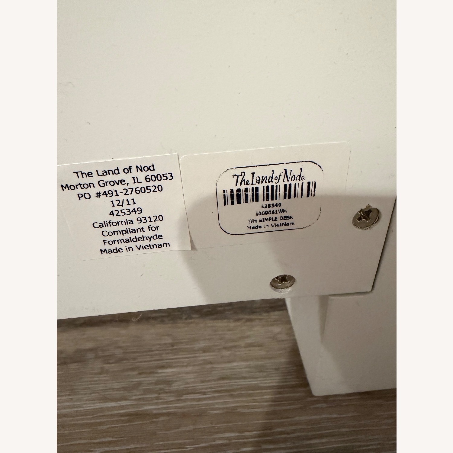 The Land of Nod White Desk with Hutch - image-8