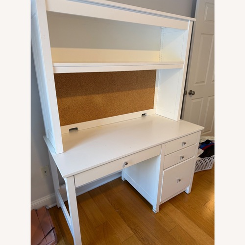 Used The Land of Nod White Desk with Hutch for sale on AptDeco