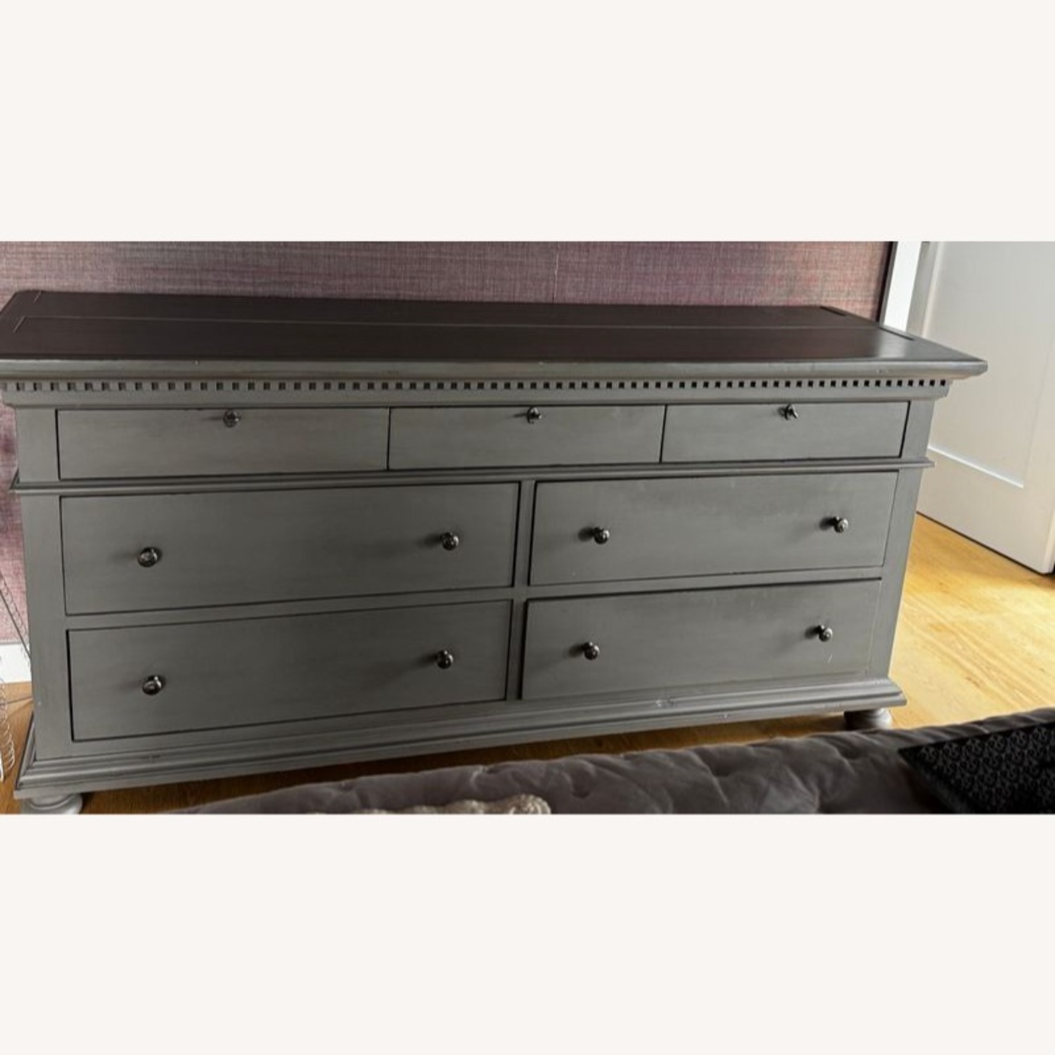 Restoration St. James Hardware 7-Drawer Gray Dresser - image-3
