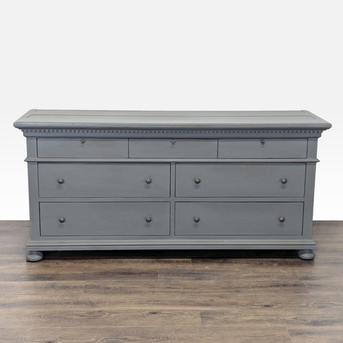 Used Restoration St. James Hardware 7-Drawer Gray Dresser for sale on AptDeco