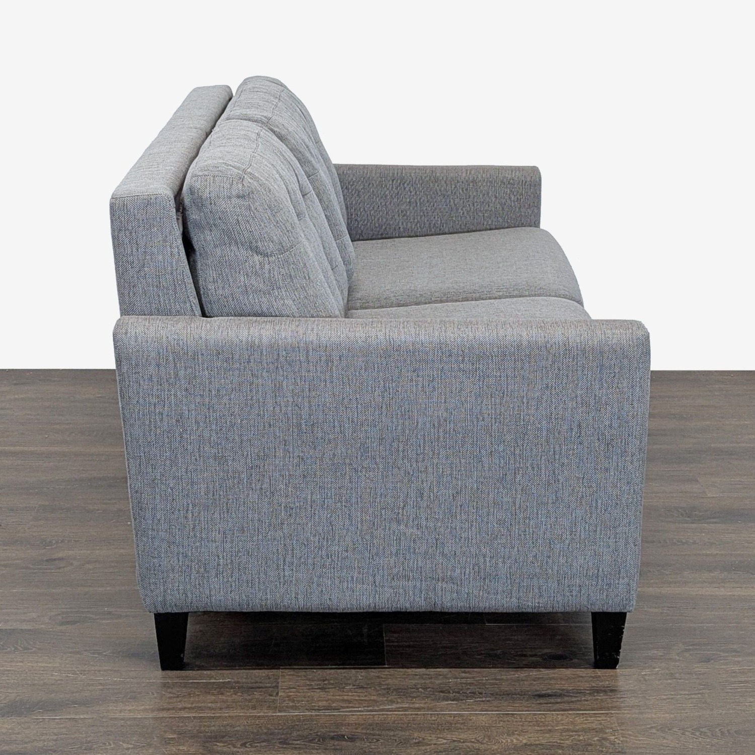 Crate & Barrel Modern Gray Sleeper Sofa - image-2