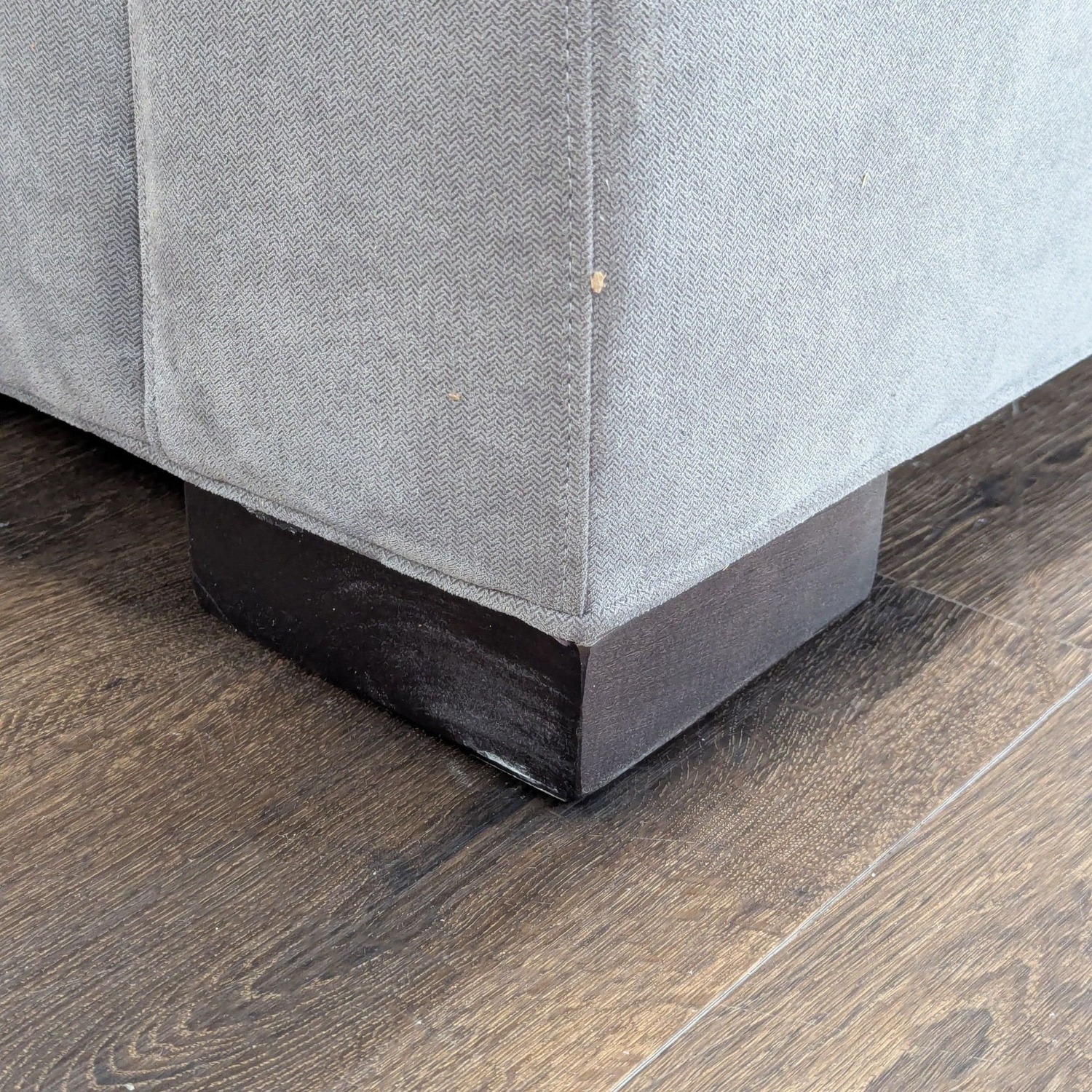 Crate and Barrel 3-Seat Modern Gray Sofa - image-5