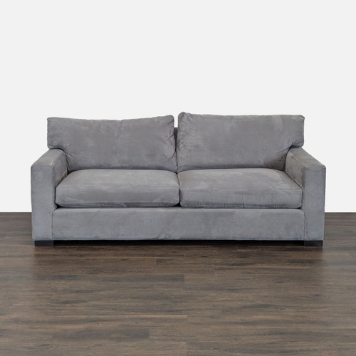 Used Crate and Barrel 3-Seat Modern Gray Sofa for sale on AptDeco