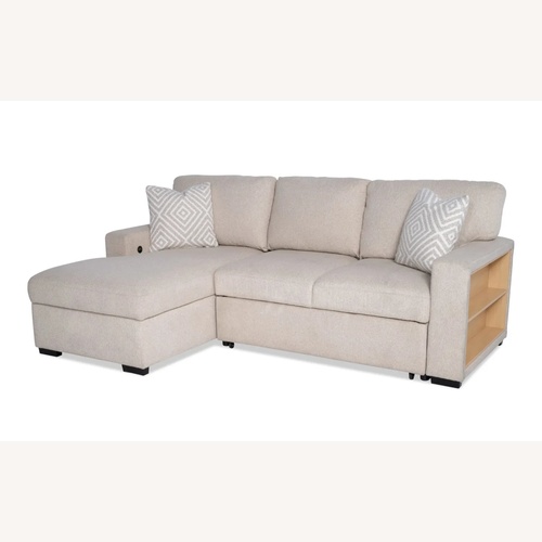 Used Playdate Beige Sectional With Storage  for sale on AptDeco
