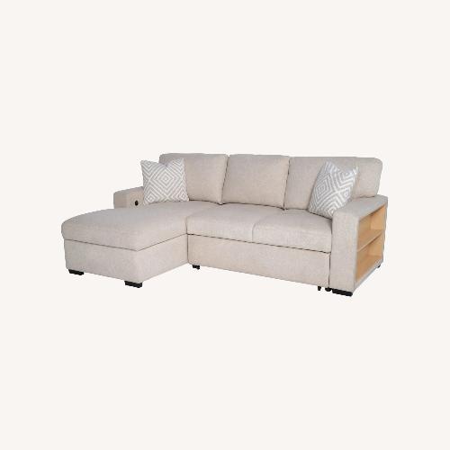 Used Playdate Beige Sectional With Storage  for sale on AptDeco