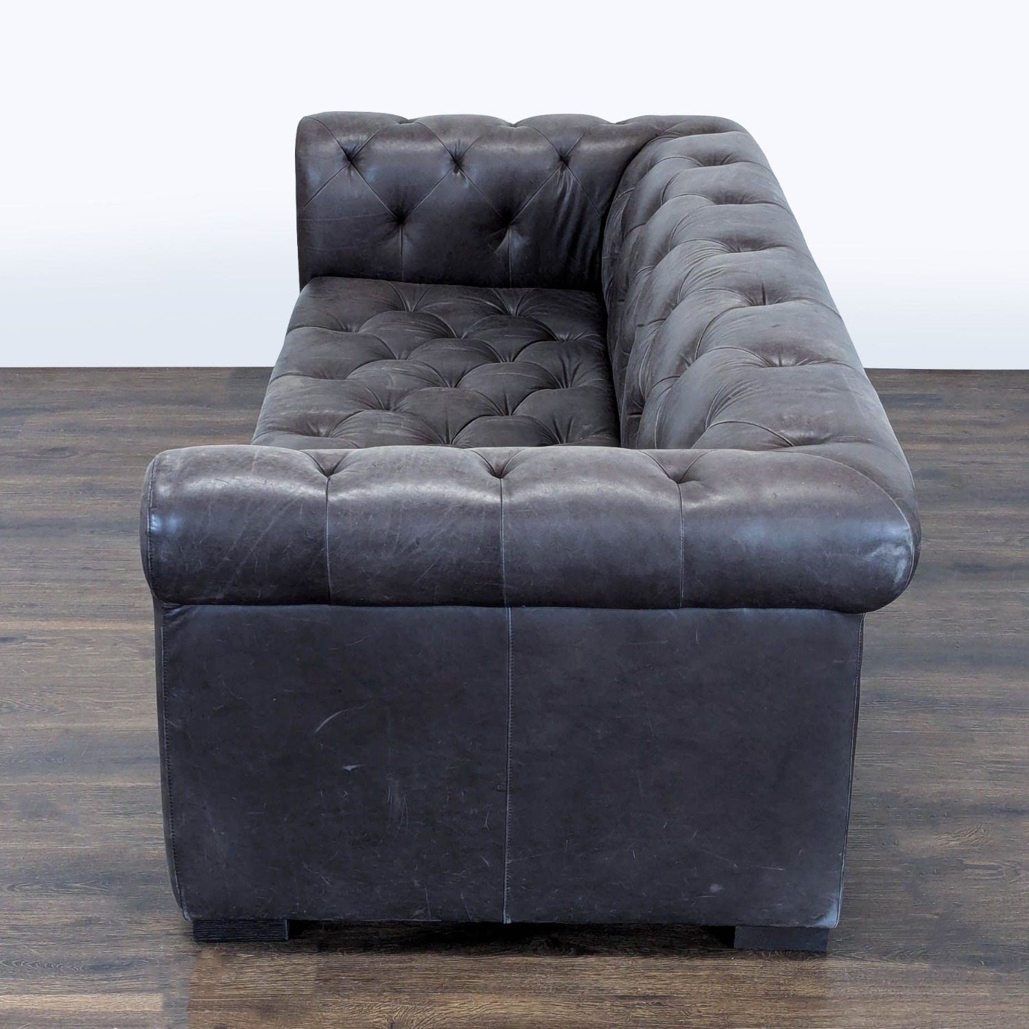 Restoration Hardware Chesterfield 3-Seat Tufted Sofa - image-8