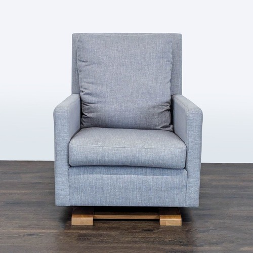 Used Monte Como Modern Gray Lounge Chair with Wooden for sale on AptDeco