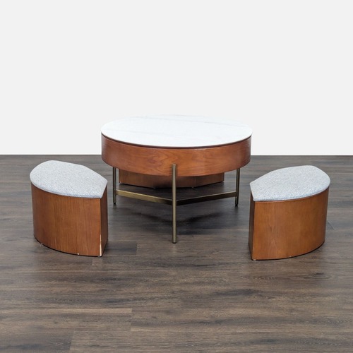 Used Brayden Studio Doughlin Modern Round Lift-Top Table for sale on AptDeco