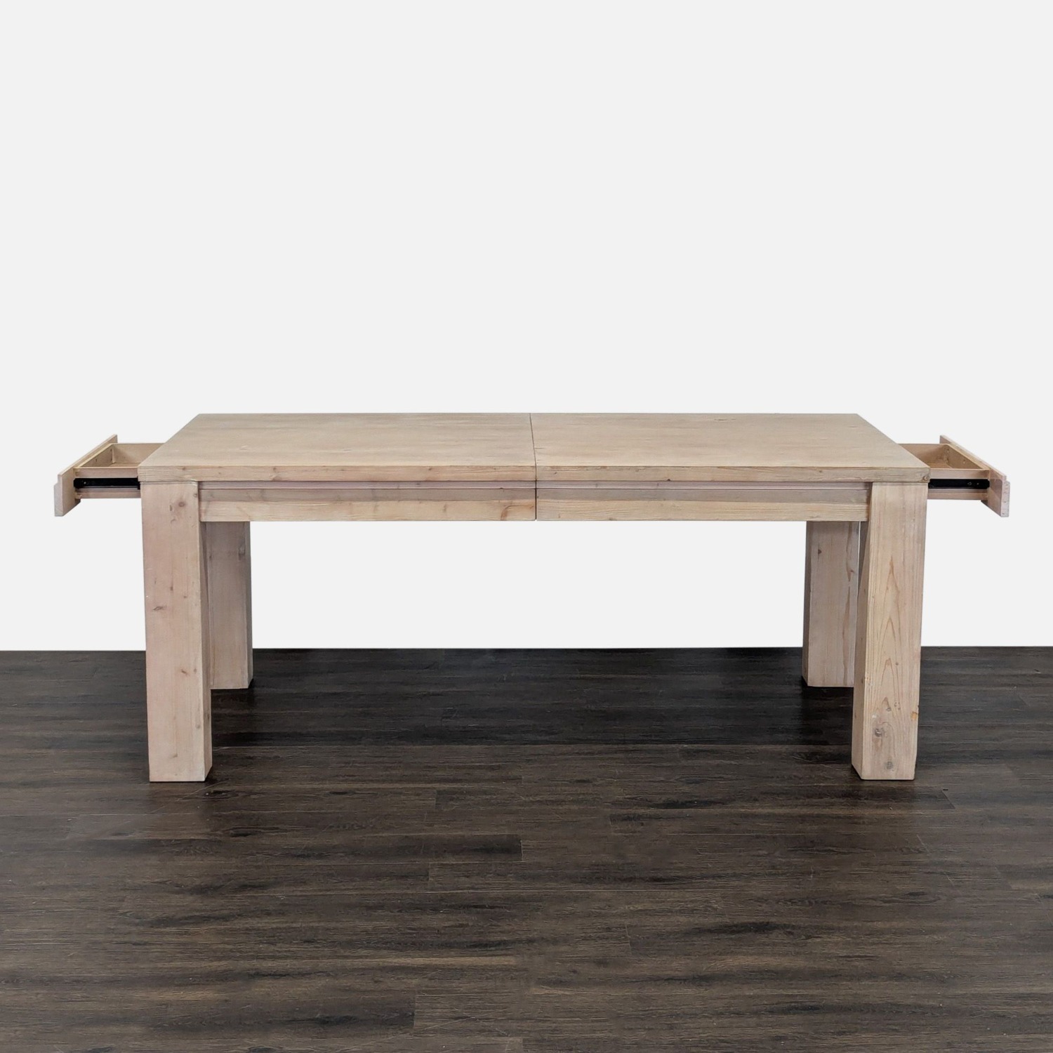 Pottery Barn Folsom Storage Extendable Dining Table - image-2