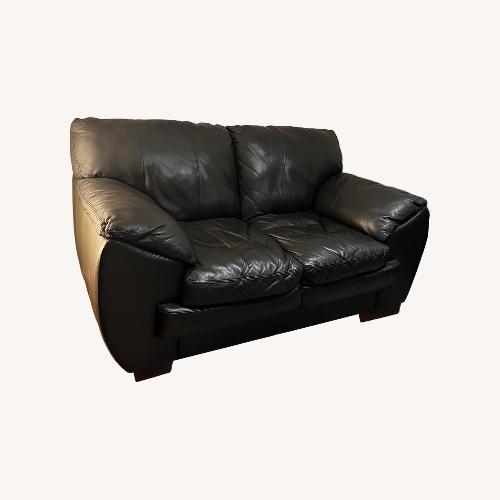 Used Value City Furniture Black Loveseat for sale on AptDeco