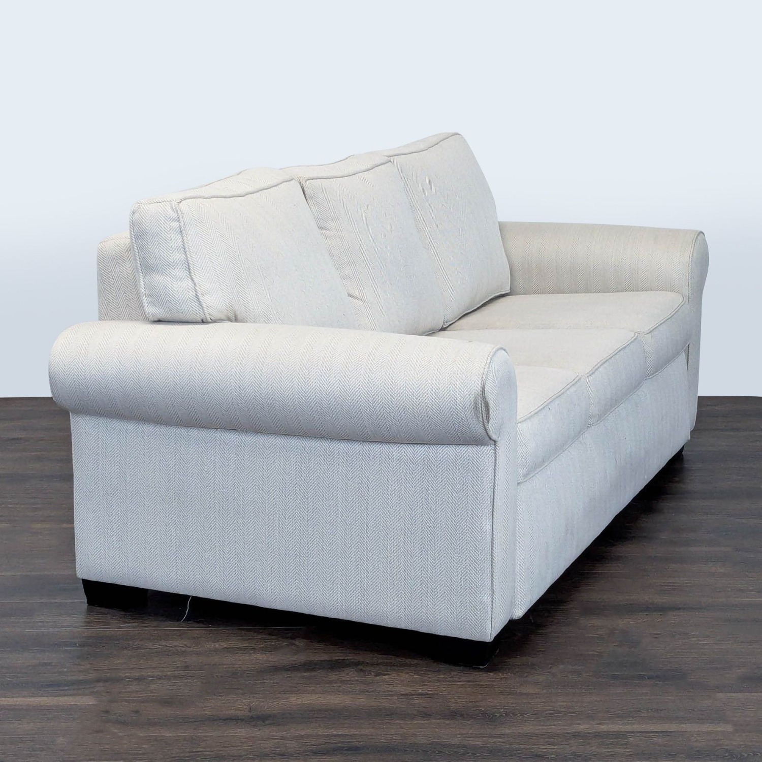 West Elm Modern Sleeper Sofa with Rolled Arms  - image-1