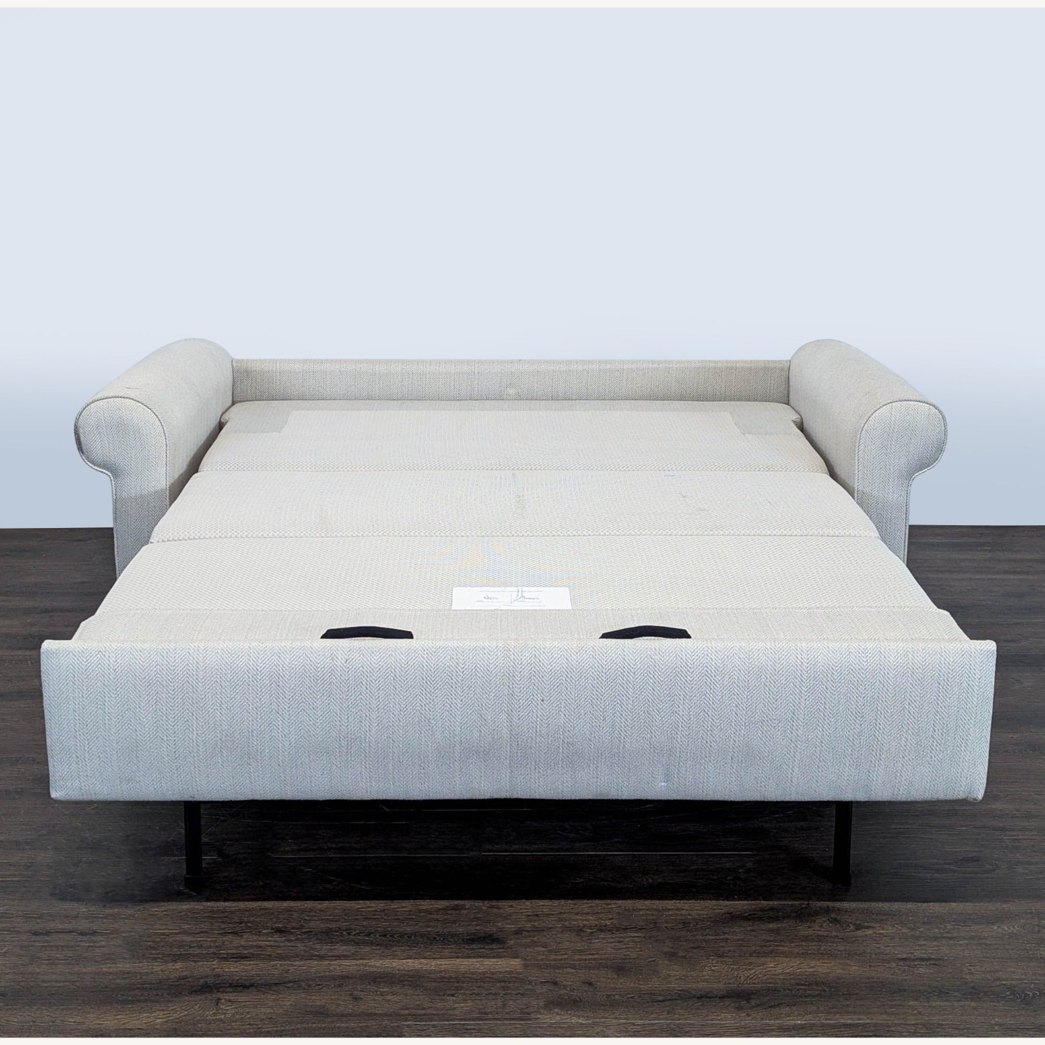 West Elm Modern Sleeper Sofa with Rolled Arms  - image-3