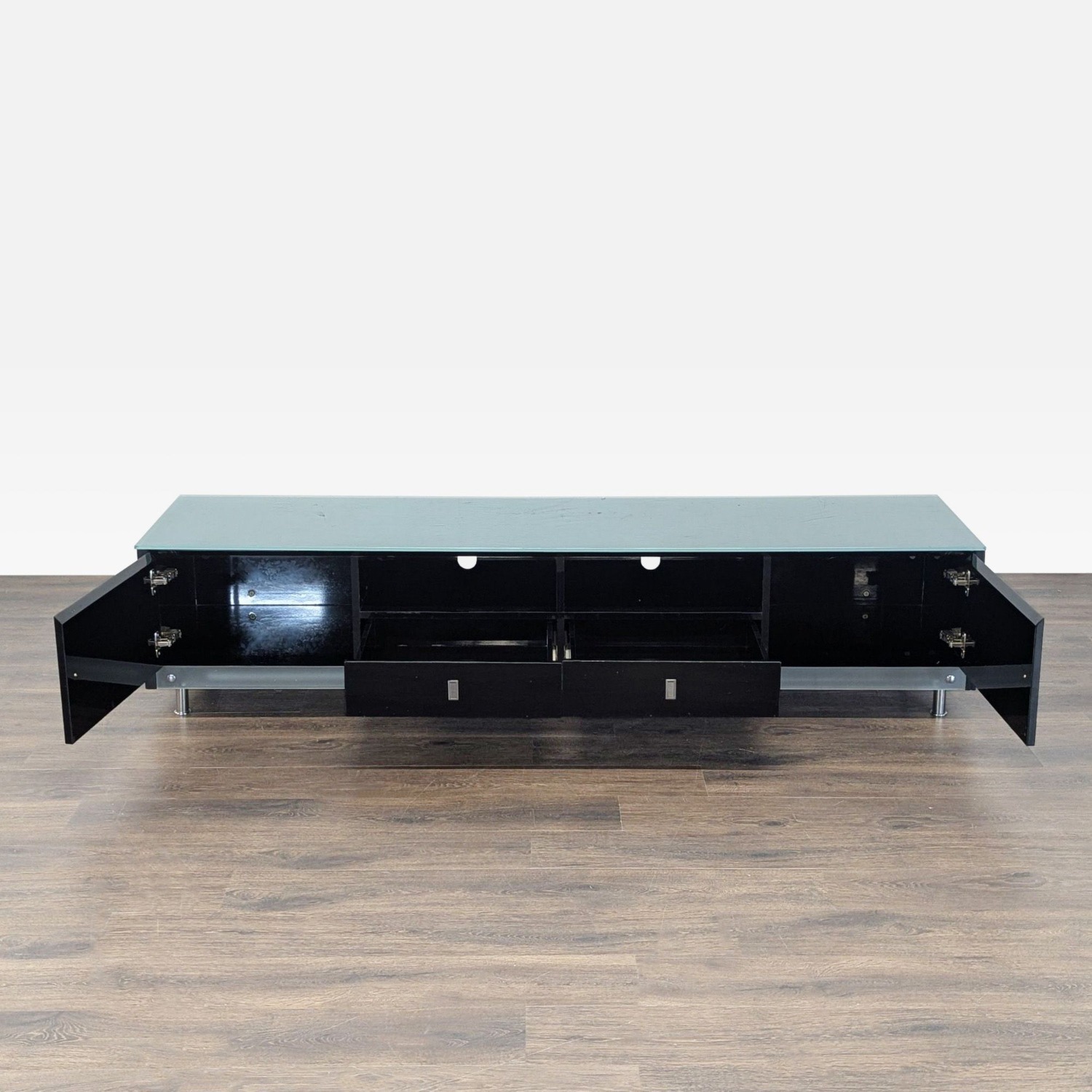 Black Lacquer Media Console - image-6