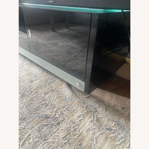 Used Black Lacquer Media Console for sale on AptDeco