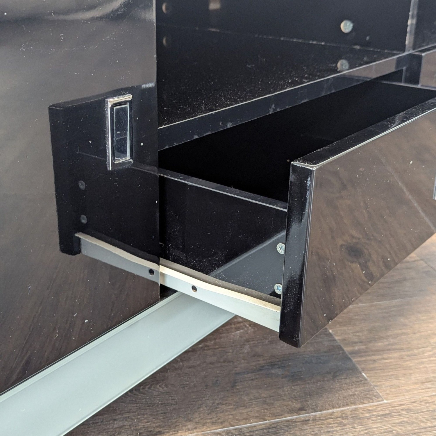 Black Lacquer Media Console - image-8