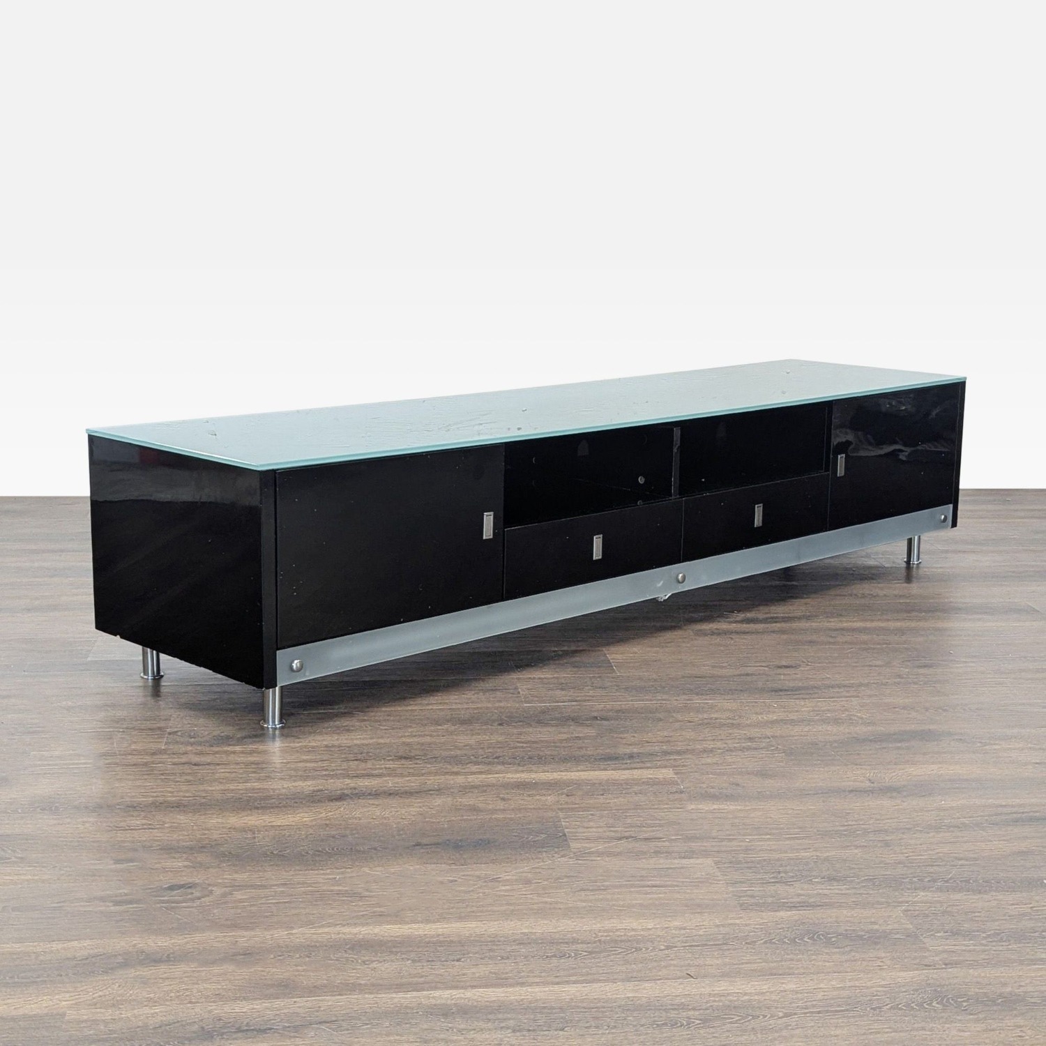 Black Lacquer Media Console - image-7