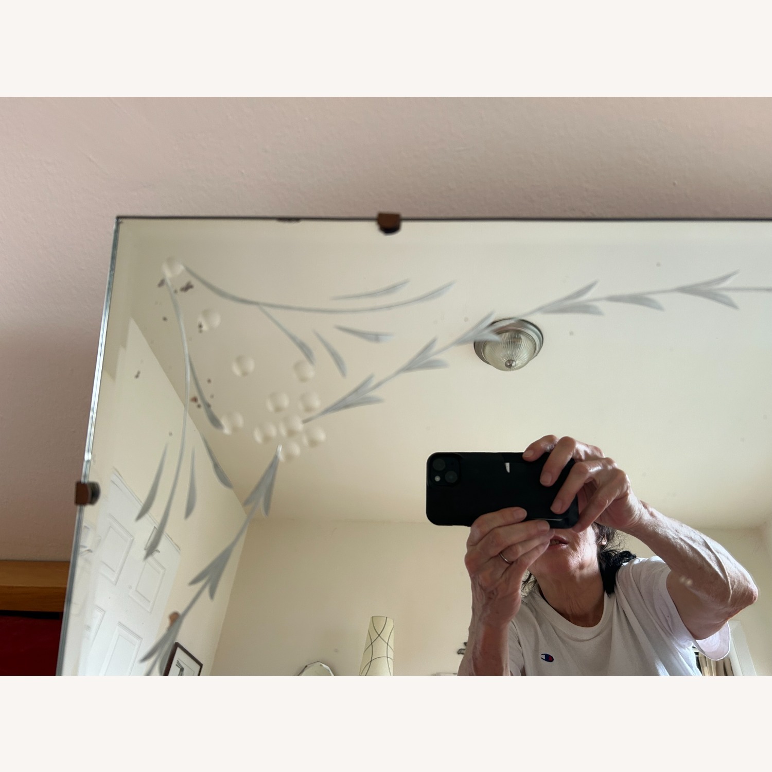 Vintage/Antique Glass Wall Mirror - image-2