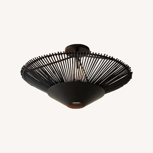 Used CB2 Copa Modern Black Metal Pendant Ceiling  for sale on AptDeco