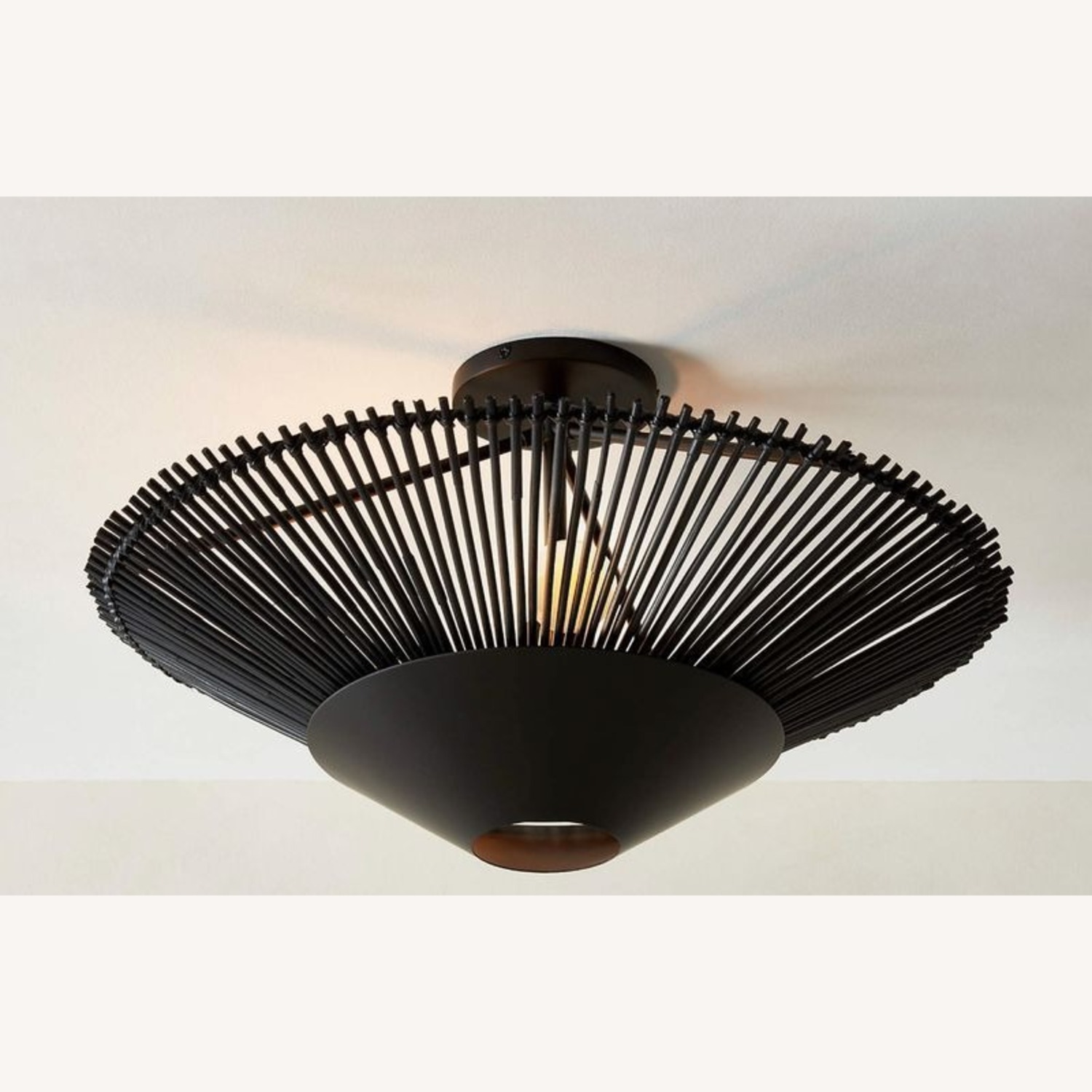 CB2 Copa Modern Black Metal Pendant Ceiling  - image-7