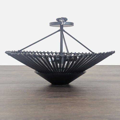 Used CB2 Copa Modern Black Metal Pendant Ceiling  for sale on AptDeco