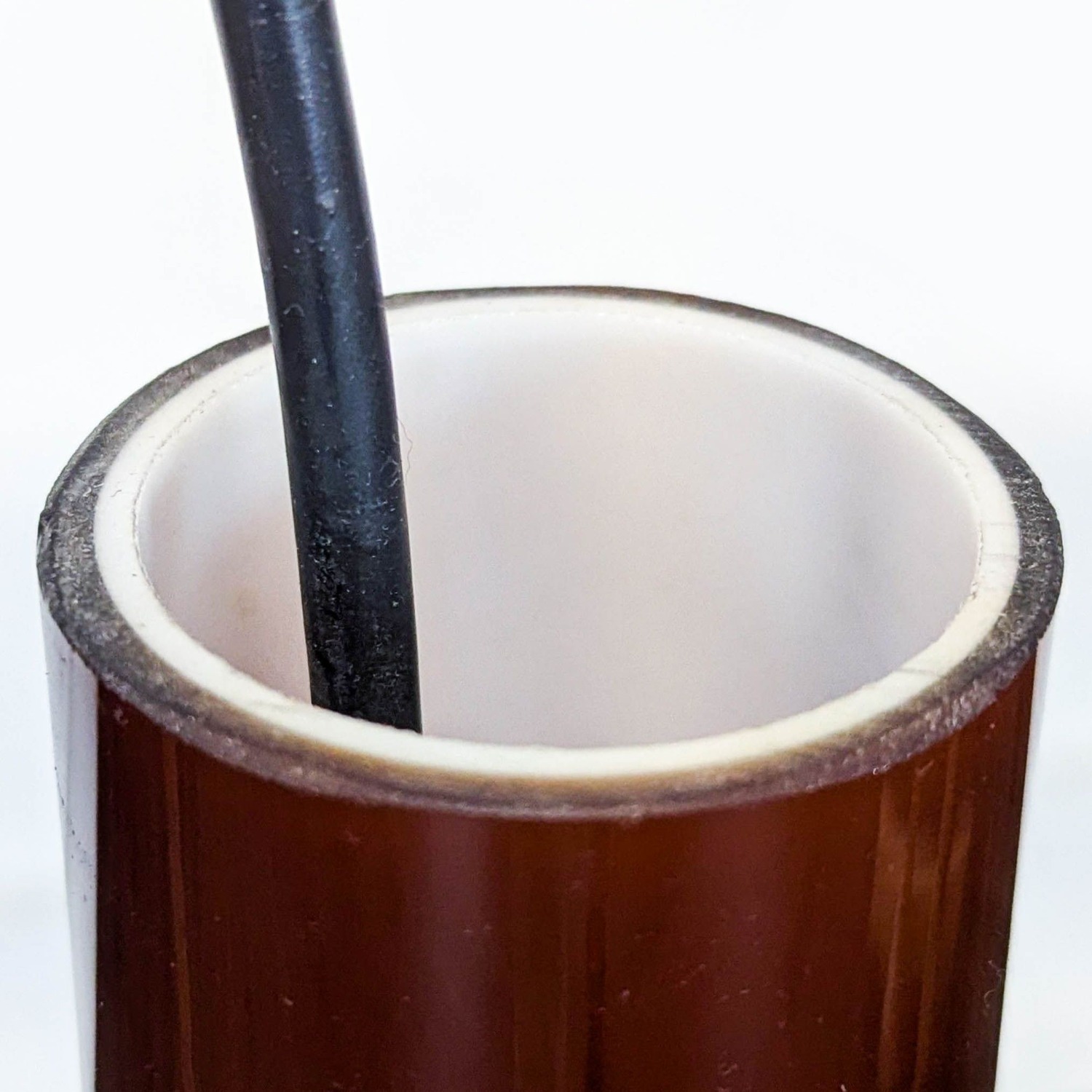 Vintage Mid-Century Modern Brown Glass Pendant - image-4