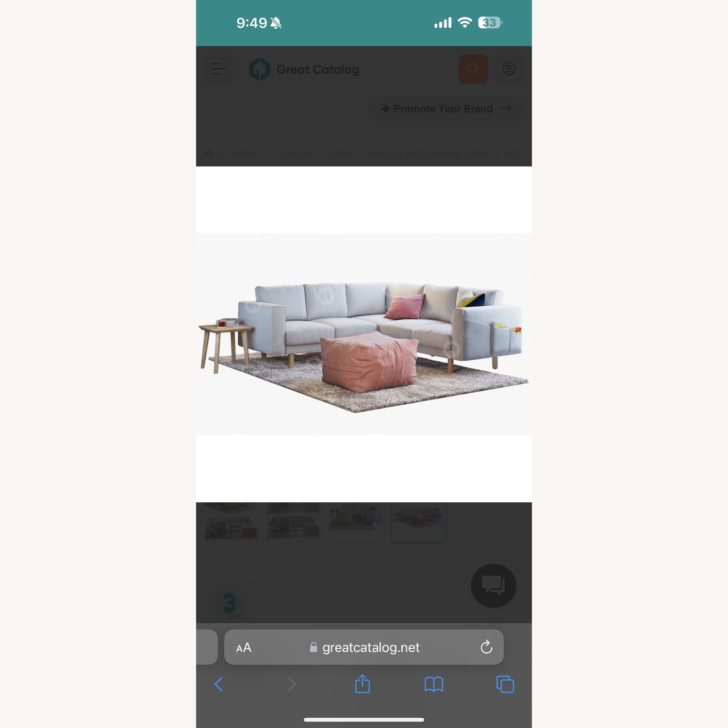 IKEA NORSBORG 4 Seat Corner Sofa - image-4