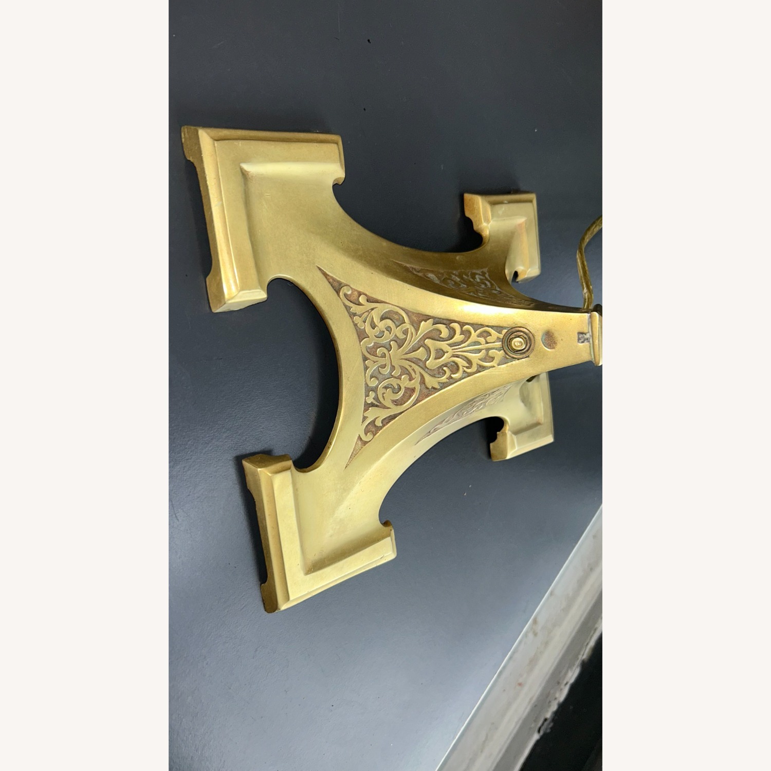 Antique Brass Table Lamp - image-2