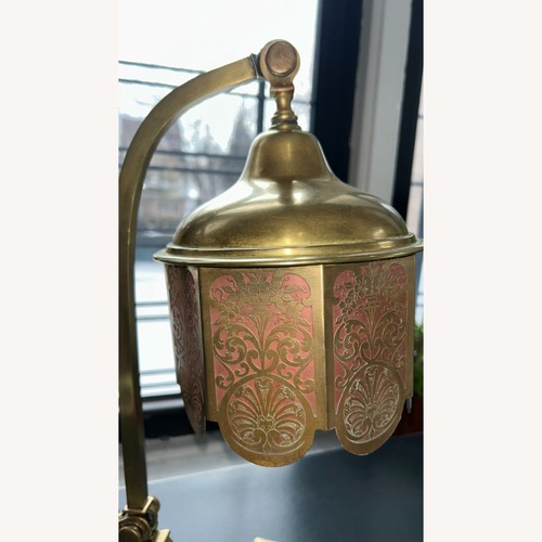 Used Antique Brass Table Lamp for sale on AptDeco