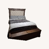 Upholstered Queen Bed W Storage