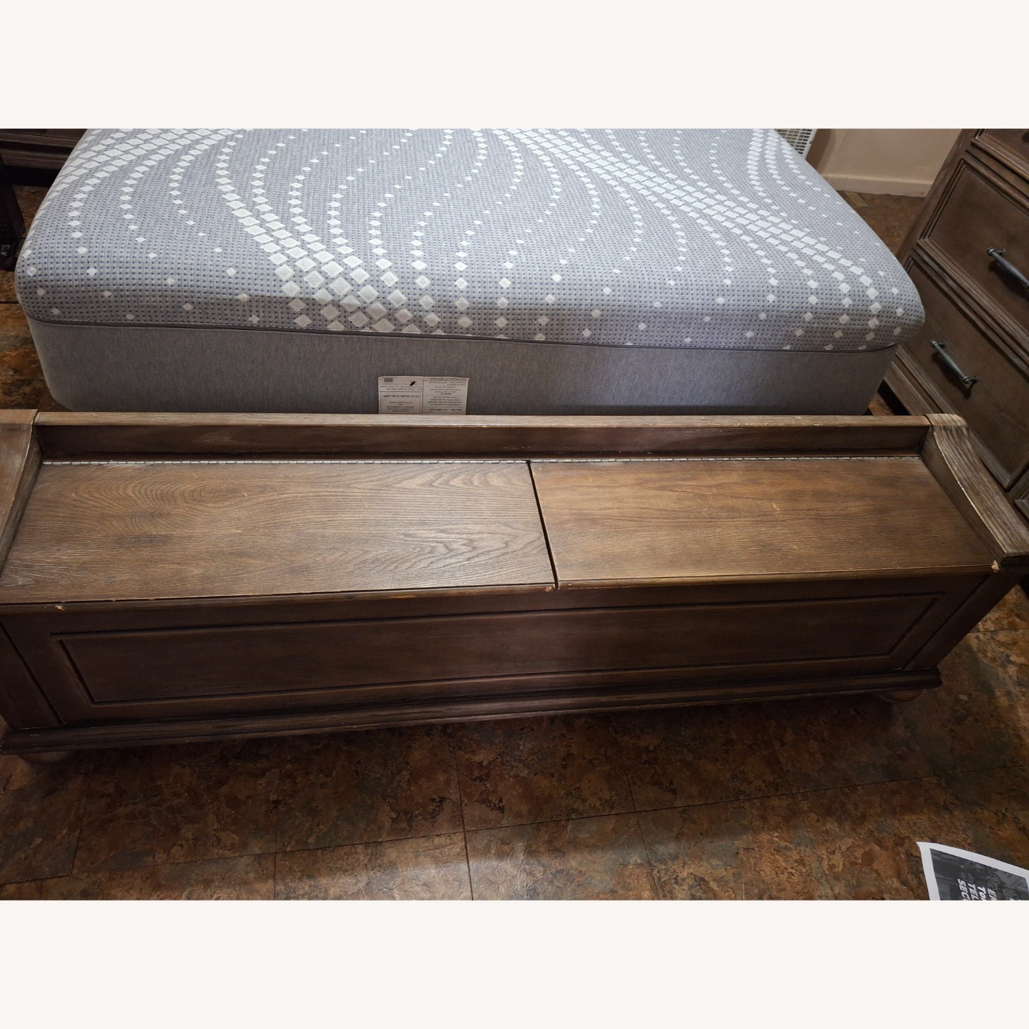 Upholstered Queen Bed W Storage - image-5